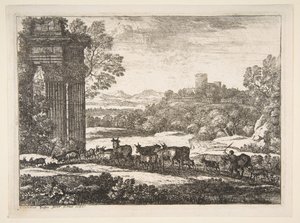 Lauma palaa myrskyisellä säällä, 1651. tekijältä Claude Lorrain