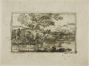 Lauma juomapaikalla tekijältä Claude Lorrain