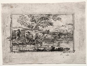 Lauma juomapaikalla tekijältä Claude Lorrain