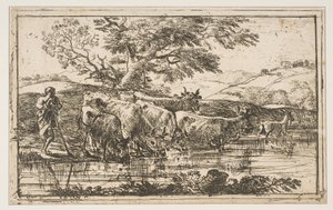 Lauma kastelupaikalla, 1635. tekijältä Claude Lorrain