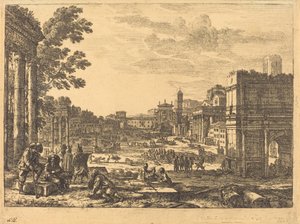 Forum Romanum (Le Campo Vaccino) tekijältä Claude Lorrain