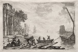 Auringonlasku tekijältä Claude Lorrain