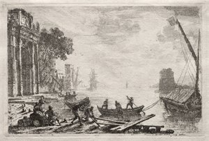 Auringonlasku, 1634. tekijältä Claude Lorrain