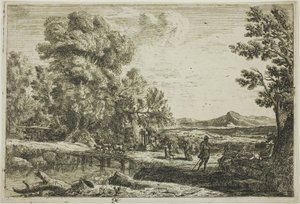 Puinen silta (Rebecca ja Eliezer) tekijältä Claude Lorrain