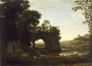 Maisema kalliokaari ja joki, n. 1628-30