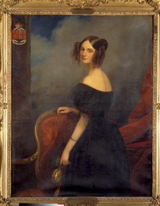 Claude Marie Dubufen (1790-1864) Valencayn herttuattaren muotokuva, Talleyrand Perigordin kreivitär, syntynyt Anne Louise de Montmorency (1810-1855). 1800-luvulla
