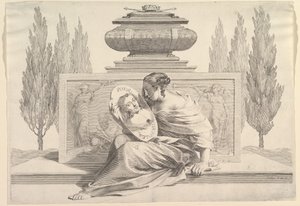 Allegoria Itävallan Annan kunniaksi, n. 1643. tekijältä Claude Mellan