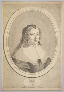 Anne Itävalta, n. 1645. tekijältä Claude Mellan