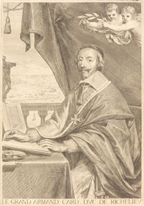 Armand Jean du Plessis, kardinaali Richelieu tekijältä Claude Mellan