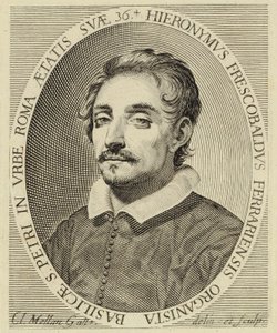 Girolamo Frescobaldi (1583-1643), Claude Mellanin kaiverrus (1619). tekijältä Claude Mellan