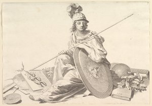 Minerva. tekijältä Claude Mellan