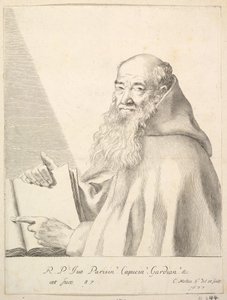 Isä Yvesin muotokuva, 1677. tekijältä Claude Mellan
