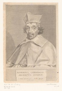 Lyonin arkkipiispan Alphonse Louis du Plessis de Richelieun muotokuva tekijältä Claude Mellan