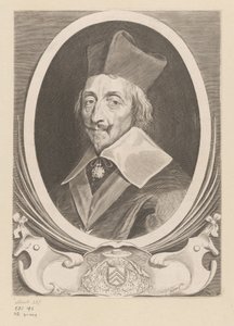 Armand-Jean Du Plessisin, kardinaali de Richelieun, muotokuva tekijältä Claude Mellan