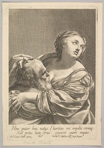 Roman Charity Roman Charity. tekijältä Claude Mellan