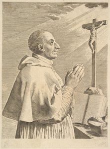 St. Charles Borromeo. tekijältä Claude Mellan