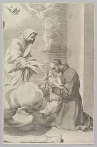 St. Gaëtan, Theatinesin perustaja. tekijältä Claude Mellan