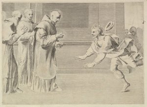 St. William, Akvitanian herttua, St. Bernardin käännös. tekijältä Claude Mellan