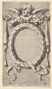 Nimisivu: Desmarets de Saint-Sorlin, Neitsyt Marian virka, 1645. tekijältä Claude Mellan