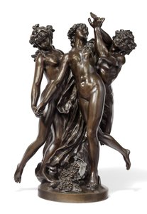 Kolme armoa, n. 1860 (pronssi) tekijältä Claude Michel (after) Clodion