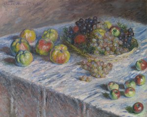 Omenat ja viinirypäleet tekijältä Claude Monet