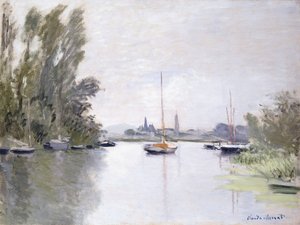 Argenteuil, näkymä Seinen käsivarresta, 1872 tekijältä Claude Monet
