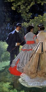 Aamiainen nurmikolla Fragmentti. Vasen osa. Claude Monet
