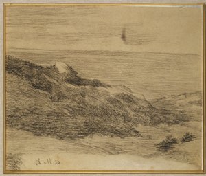 Meren rannalla, 1886 tekijältä Claude Monet