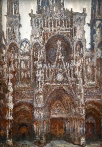 Rouenin katedraali, portaalinäkymä, Brown Harmony tekijältä Claude Monet