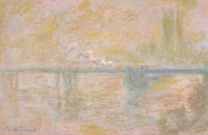 Charing-Cross Bridge Lontoossa, n. 1902 tekijältä Claude Monet