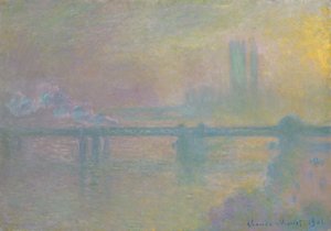 Charing Cross Bridge, Lontoo, 1901. tekijältä Claude Monet