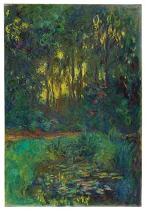 Lummelammen kulma, n. 1918-1919 tekijältä Claude Monet