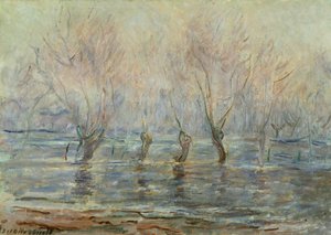 Tulva Givernyssä; L"Inondation a Giverny, n. 1896 tekijältä Claude Monet