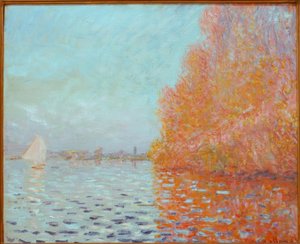 Jokimaisema, syksy tekijältä Claude Monet