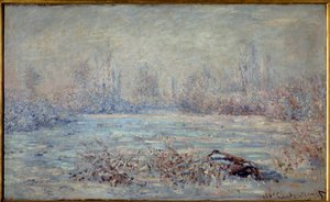Pakkanen lähellä Vetheuilia vuonna 1880 Claude Monet