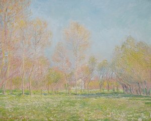 Frühling Givernyssä. 1890 tekijältä Claude Monet