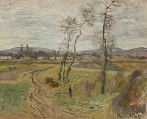 Gennevilliers Plain; Gennevilliersin tasango, 1877 tekijältä Claude Monet