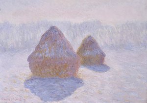 Heinäsuovat (lumen ja auringon vaikutus) tekijältä Claude Monet