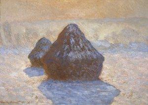 Heinäsuovat: lumivaikutelma tekijältä Claude Monet