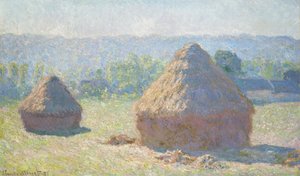 Heinänipat, kesän loppu tekijältä Claude Monet