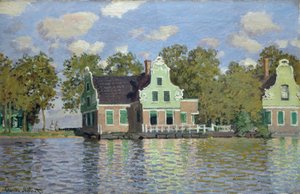 Talot Zaan-joen rannalla tekijältä Claude Monet