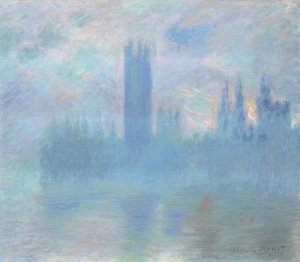 Parlamenttitalo, Lontoo, 1900-01 tekijältä Claude Monet