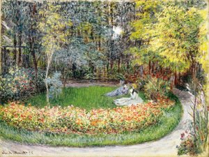 Puutarhassa, 1875 tekijältä Claude Monet