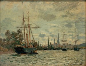 La Seine à Rouen (Rouenin Seine) tekijältä Claude Monet
