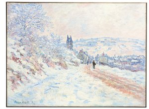 Tie Vétheuiliin, lumiilmiö, 1879 tekijältä Claude Monet