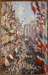 La rue Montorgeuil, à Paris. Fête du 30 Juin 1878 tekijältä Claude Monet