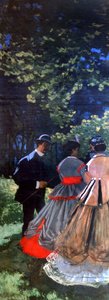 Lounas ruoholla, vasen paneeli, 1865 tekijältä Claude Monet