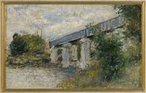 Le Pont de chemin de fer, Argenteuil tekijältä Claude Monet