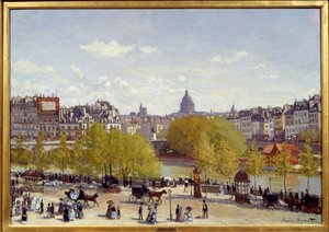 Quai du Louvre Pariisissa vuonna 1867. Claude Monet