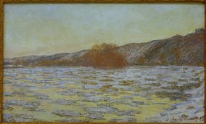 Les glaçons, effet de cépuscule tekijältä Claude Monet